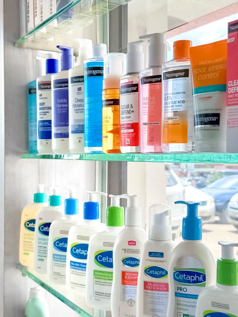 Neutrogena and Cetaphil products