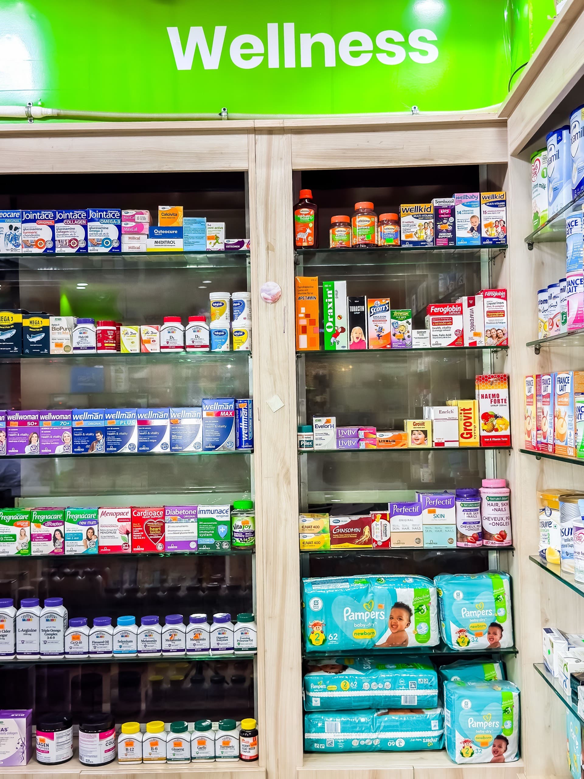 Wellness vitamins and health essentials